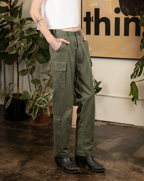 1960s Sateen Utility Trousers