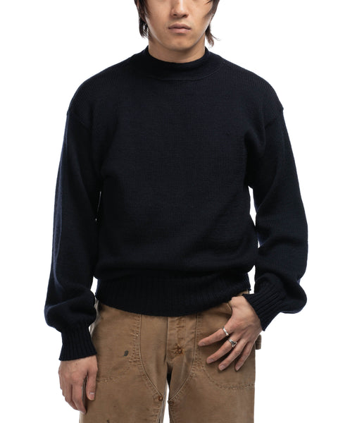 70’s USN Mock Neck Deck Sweater - Large