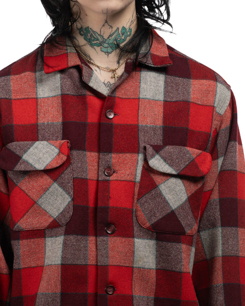 50's Pendleton Plaid Loop Collar - Small