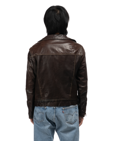 1970s Leather Moto Jacket