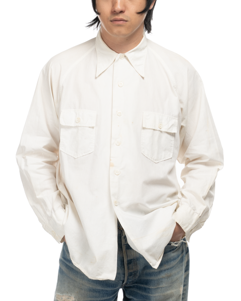 1950s Chain-Stitched Cotton Shirt