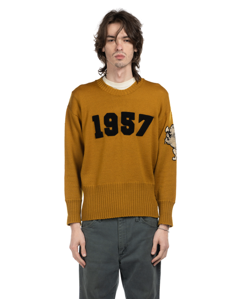 1950s Collegiate Lion Sweater