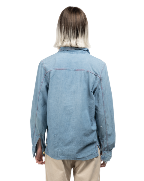 1960s Sailing Blues Chambray Chore Jacket