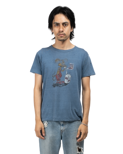 1970s Thrashed & Faded Milk Tee