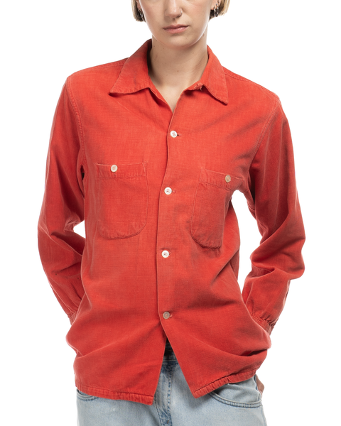 1950s Campus Corduroy Loop Collar