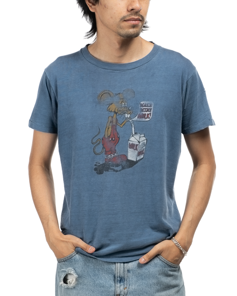 1970s Thrashed & Faded Milk Tee