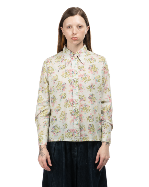 1970s Floral Button-Up Shirt