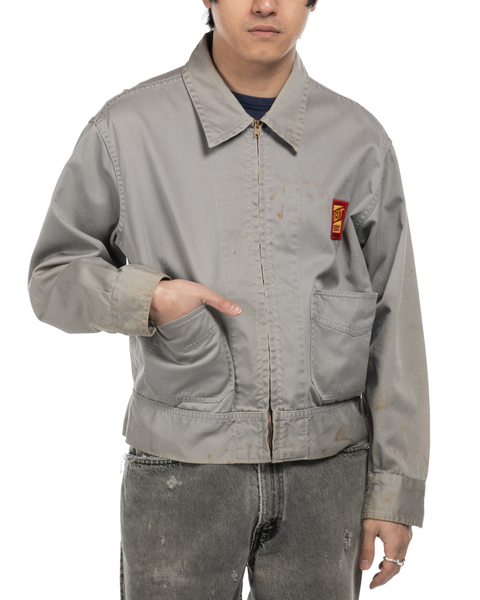 1950s Army Twill Chain-Stitched Jacket