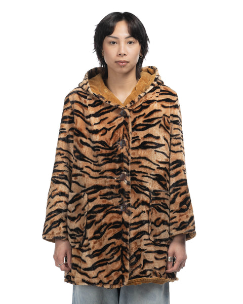 60's Reversible Tiger Print Jacket - Medium