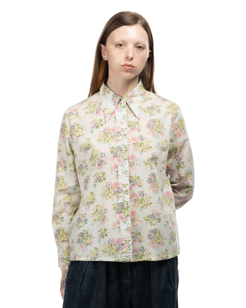 1970s Floral Button-Up Shirt