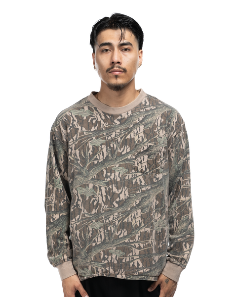 80s Long Sleeve Real Tree Tee - Large