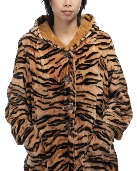 60's Reversible Tiger Print Jacket - Medium