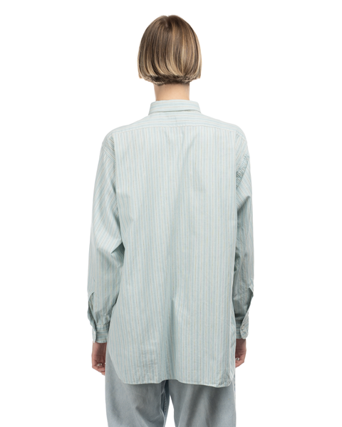 1940s Striped Button-Up Shirt