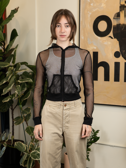 1990s Mesh Rave Hoodie