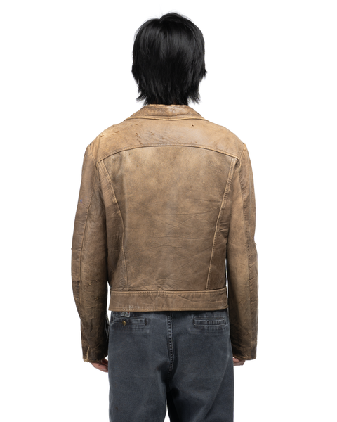 60s Leather Jacket - Medium