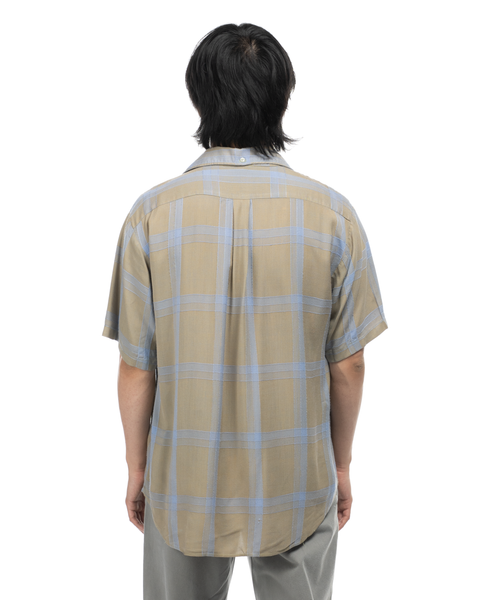 1960s Plaid Rayon Shirt