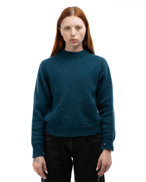 60’s Thrashed Elbow Patch Sweater - Small
