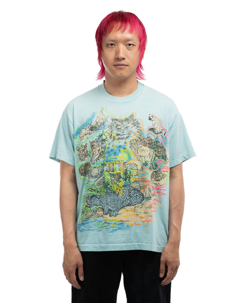 80's Psychedelic Cats Tee - Large