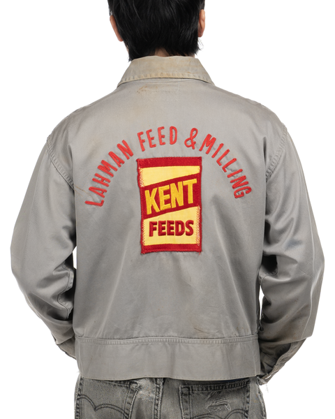 1950s Army Twill Chain-Stitched Jacket