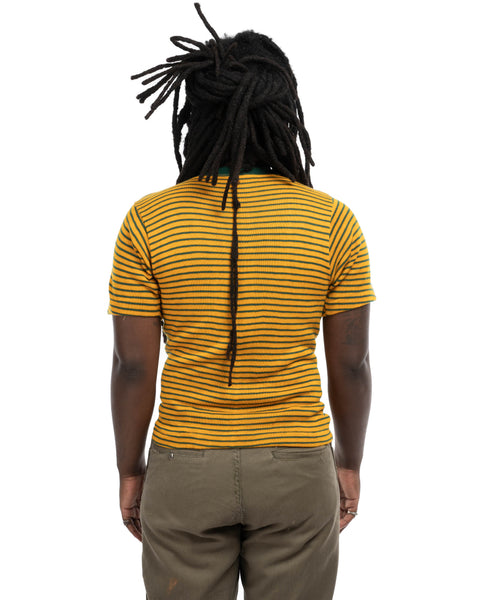 70's Striped Henley Tee - Small