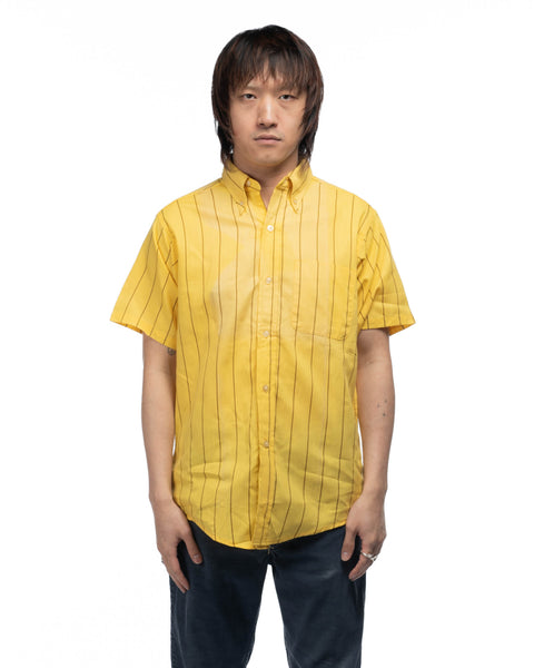 60's Faded Striped Oxford Shirt - Medium