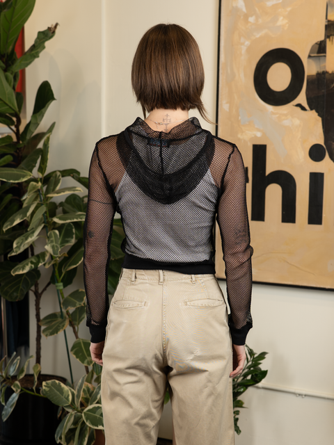 1990s Mesh Rave Hoodie