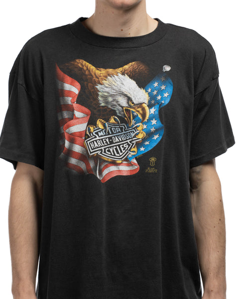 80's 3D Emblem Harley Tee - Large