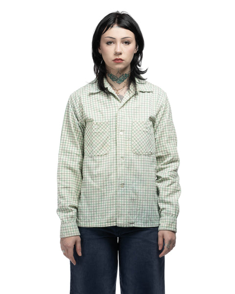 60's Corduroy Loop Collar Shirt - Medium