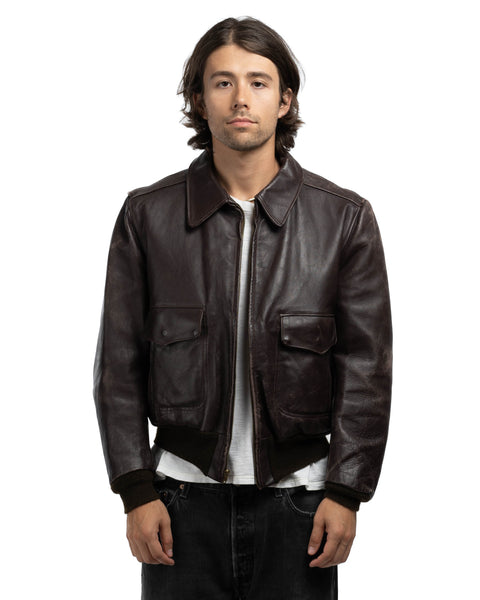 70's Horsehide Bomber Jacket - Medium