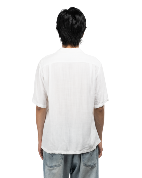 1960s Horse Illustration Loop Collar Shirt