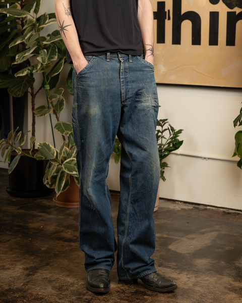 1940s Repaired Lee Carpenter Denim