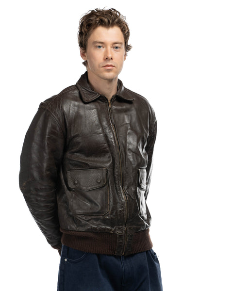 80's Langlitz Leathers Bomber Jacket - XXL