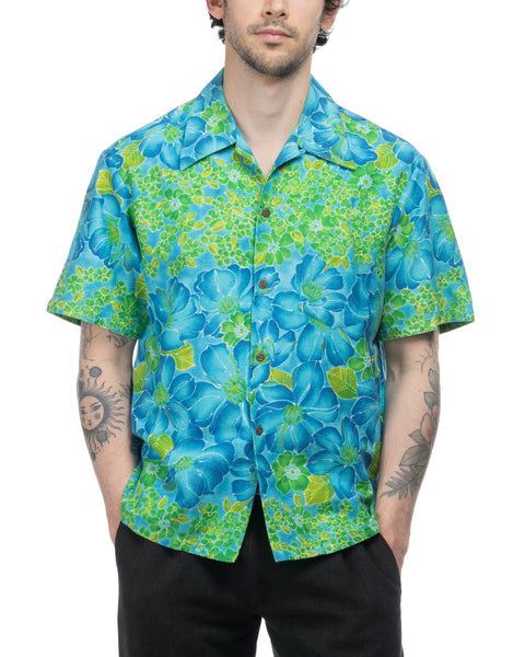 70's Bark Cloth Aloha Shirt - XL