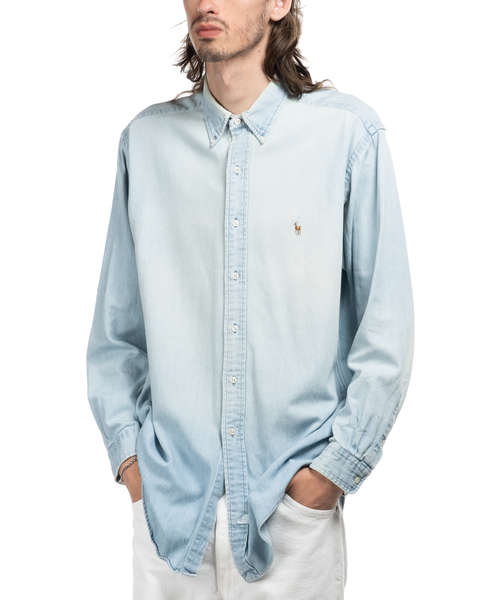 1980s Ralph Lauren Chambray Shirt