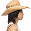 80's Straw Cowboy Hat - 7”