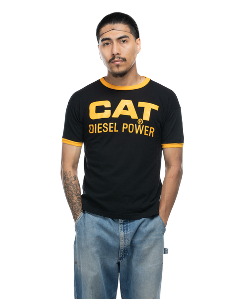 1970s CAT Diesel Champion Blue Bar Tee