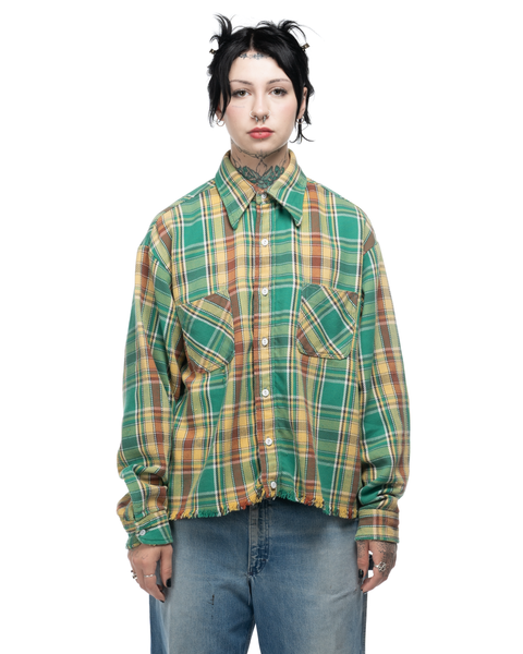 1970s Cropped Cotton Flannel