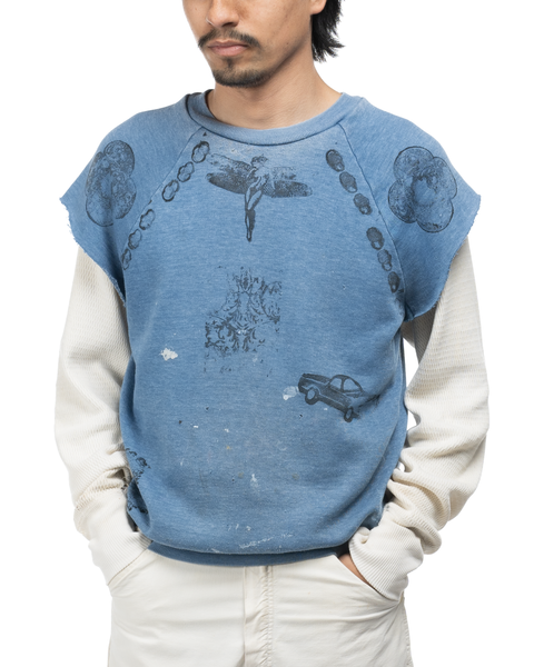70's DJ Shortstop Printed Sweatshirt - Medium
