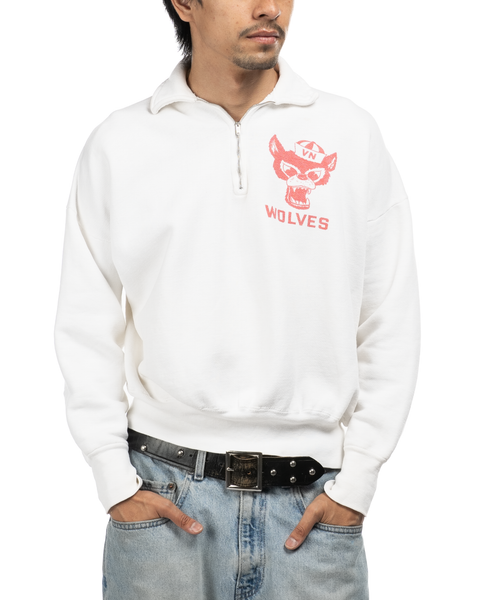 1950s Wolves Quarter-Zip Sweatshirt