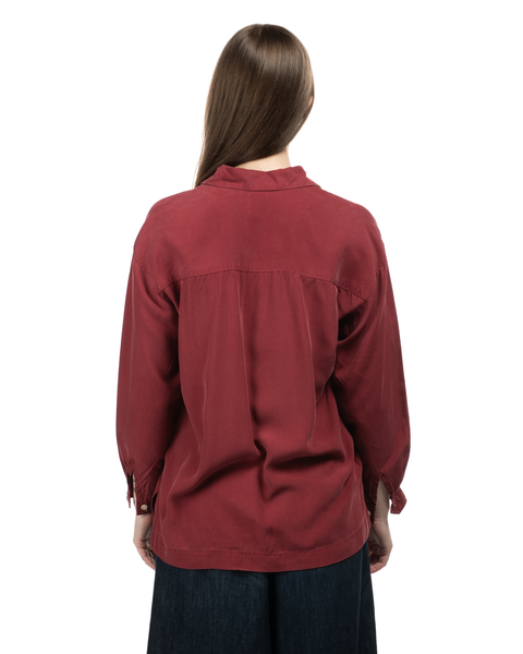 1990s Square Tag Gap Silk Shirt