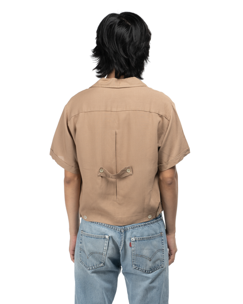 1960s Brent Rayon Loop-Collar Shirt
