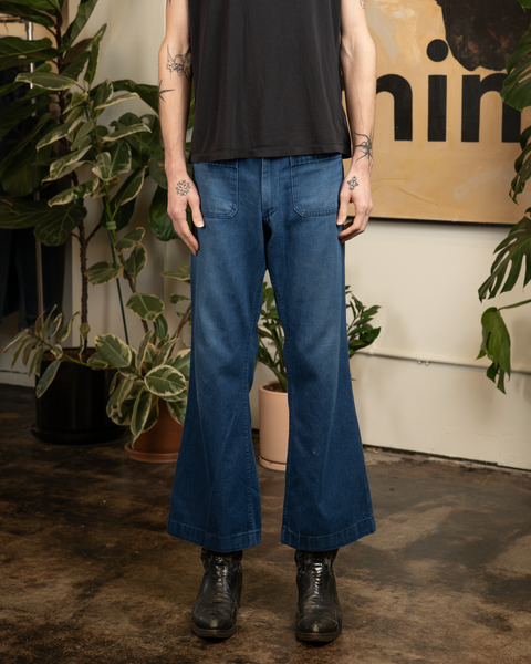 1970s Denim Sailor Dungarees