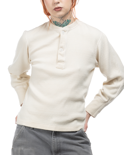 50's Military Henley Thermal - Small