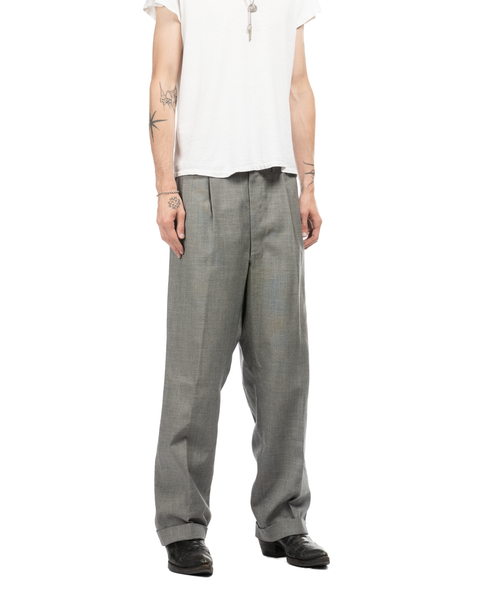 1960s Pleated Wool Trousers
