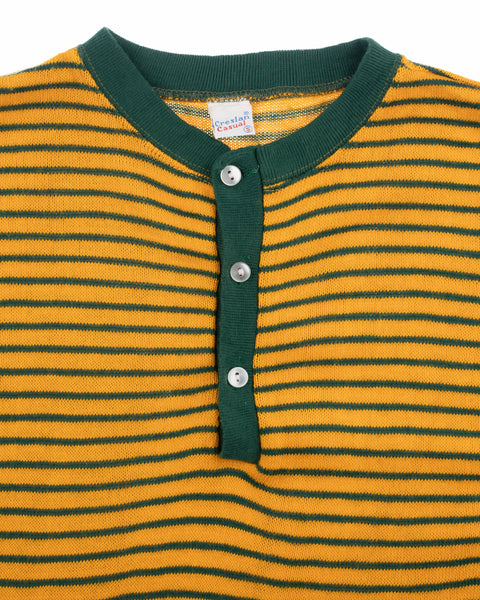 70's Striped Henley Tee - Small