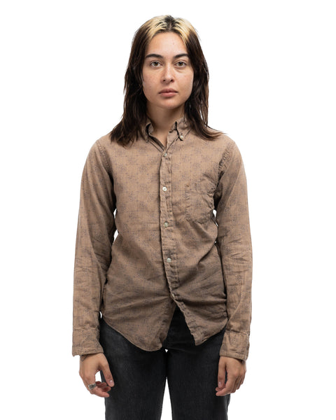 1950s Patterned Oxford Shirt