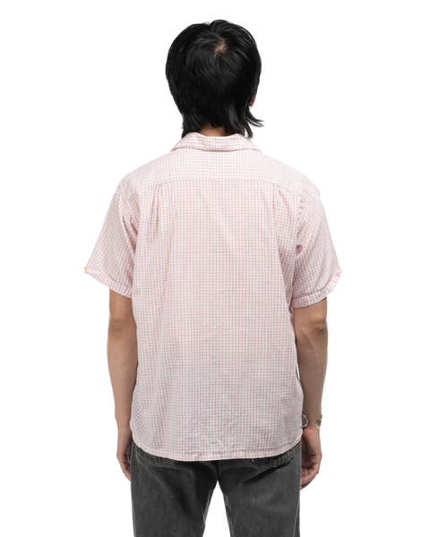 1960s Loop Collar Grid Shirt