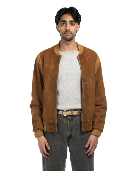 1970s Suede Bomber Jacket