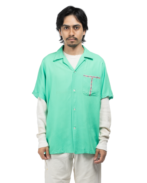 50's Swingster Loop Collar Shirt - Large