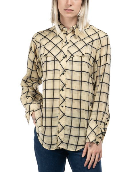 1960s Diamond-Snap Rayon Western Shirt